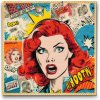 Vymalujsisam.sk Diamantové maľovanie - Pop art - Žena Veľkosť: 50x50cm, Rám: Na plastovej doske, Diamanty: Okrúhle