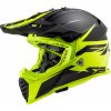 Motokrosová prilba LS2 MX437 Fast Evo Roar čierno-fluo žltá Veľkosť: L