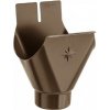 Kotlík žľabový KJG pozink - farebný - RAL 8028 Testa di Moro - 280 mm/Ø 80 mm