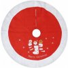 GODAN Okrúhla Dekoračná Podložka MERRY CHRISTMAS Koberec Pod Vianočný Stromček 80 cm