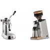 La Pavoni Stradivari Professional Lusso + Eureka Mignon Single Dose PRO, White & Oak
