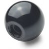 Rukojeť ELESA+GANTER kulička černá D=16 DIN 319 - M4x7