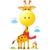 EUlight Detské nástenné svietidlo Giraffe, 1x žlté plastové tienidlo, or