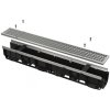 Alca Alcadrain AVZ103-R104 - Vonkajší žľab 100 mm s kovovým rámom a pozinkovaným roštom C250