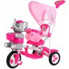 Ramiz detský trojkolesový bicykel Elephant Pink + zvuky + strieška + zábrana + opierka na nohy + rukoväť + ližiny + úložný priestor