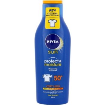 Nivea Sun Protect & Moisture mlieko na opaľovanie SPF50+ 200 ml od 11,7 € -  Heureka.sk