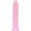 BASIC X Perry gélové dildo s prísavkou ružové veľ. M