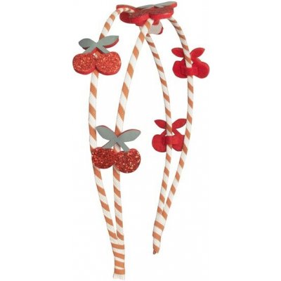 Čelenka do vlasov Rockahula Kids Stripy Cherry