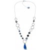 Náhrdelník tmavo modrý Wing N6690CB8BLA Capri Blue