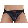 Burn - 006 jock shiny blue / black l