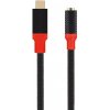 Tactical Pin4Fun adaptér USB-C/Jack 3,5mm 0,1m čierna/Red