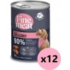 PetRepublic Fine Meat teľacie jedlo 12x400g pre psov