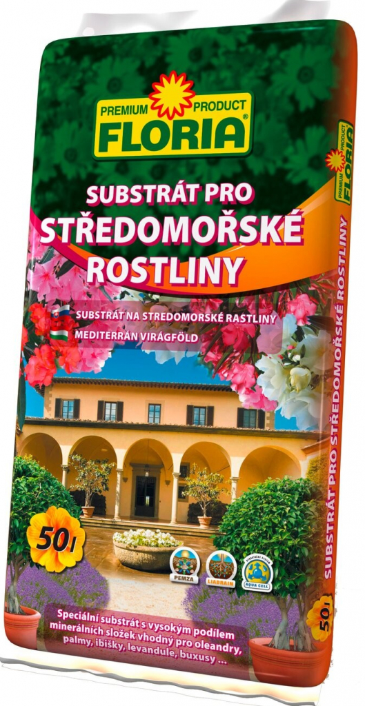 Substrát pre stredomorské rastliny Floria 50 l