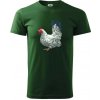 Sliepka kreslená biela - Tričko extra veľké (5-8XL) - 5XL ( Fľaškovozelená )