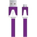 Esperanza EB183V - 5901299919927 Micro USB 2.0 A-B M/M, 1m, plochý, fialový