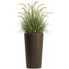 HowHomely PLASTOVÝ KVETINÁČ URBANIKA ECO 46,5X25,5 CM TMAVOHNEDÁ