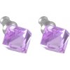 Náušnice Swarovski Elements kostka 713887, 8mm, violet - fialová