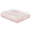 Keeeper Dóza s vekom ružová 45x35cm