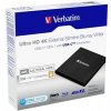 VERBATIM externí mechanika Ultra HD 4K Blu-ray External Slimline Writer (USB 3.1, USB-C) + zdarma 25GB médium