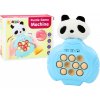 LEAN TOYS Arkádová hra Pop-It Panda Plyšová - modrá