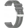 Techsuit - Watchband 22mm (W051) remienok pre Huawei Watch GT 2 (46 mm) / GT 2 Pro / GT 3 Pro (46 mm) / Ultimate, Xiaomi Watch S1 – sivý