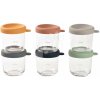 Sada dóz na jedlo Beaba Sunrise Color Mix 250 ml 6 kusov z kvalitného skla