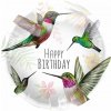 Fóliový balónek - Kolibříci, Happy Birthday - 45 cm