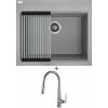 Laveo TAU SBT 510Y hliníková + Rolovací odkvapkávač + Laveo NALDA BAY 069D chróm