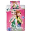 FARO Ľadové královstvo pink baby Disney návliečky Hladká bavlna 1x40x60/1x100x135cm