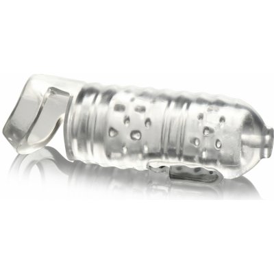 Lovebotz Milker TPE Masturbator with Ball Strap Clear