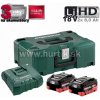 Metabo BASIS-SET ASC Ultra + 2x LIHD 8.0 AH 685131000 aku set Metabo 18V s 2x 8,0Ah akumulátormi a rýchlo-nabíjačkou ktorá dokáže nabiť akumulátory do 15min., spolu balené v METALOC kufríku