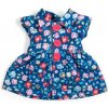 Bigjigs Toys Tmavomodré kvetinové šaty pre bábiku 28 cm -