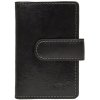 Kožené puzdro na karty LAGEN 1481/T čierna
