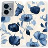 Mobiwear Flip knížkové pro Realme 14 5G - Modré květy 5907861045711