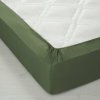 Bavlnená jednofarebná napínacia plachta zn. Colombine® s hĺbkou rohov 32 cm eukalyptová 140 Blancheporte