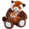 Plyšová panda s mláďatkom Red Panda Unicef Collection Doudou et Compagnie v darčekovom balení červená 25 cm od 0 mes