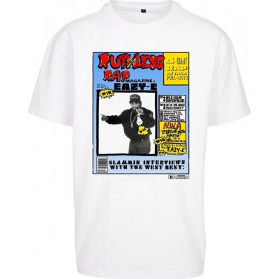 Mister Tee pánske tričko Eazy-E RAP Magazine biele