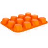 BANQUET Forma na 12 košíčkov silikónová CULINARIA Orange 32 x 24 x 3,4 cm