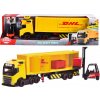 Dickie DHL Nákladné auto Volvo FH 16 s vysokozdvižným vozíkom 35 cm