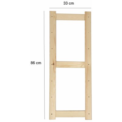 Noha LSN 86cm na drevený regál borovica