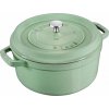Staub Kokotéka Staub, 28 cm | šalviovo zelená | okrúhla | liatina