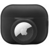 AppleKing 2v1 silikónový ochranný obal pre AirPods Pro 2 (2022) / AirTag 1 / 2 - čierny - možnosť vrátiť tovar ZADARMO do 30tich dní