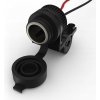 Zásuvka 12V štandard Oxford EL101 s objímkou ​​pre uchytenie k riadítku a rúrkam s priemerom 22 a 25mm