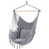 Brazílske závesné kreslo svetlo sivé