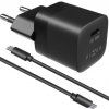 FIXED mini nabíjačka 30W USB-C s USB-C/USB-C káblom - PD na iPhone/iPad - 1 m - biely FIXC30M-CC-BK - možnosť vrátiť tovar ZADARMO do 30tich dní