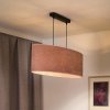 Euluna závesné svietidlo Celine, ružové, chenille látka, dĺžka 80 cm - 603430