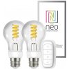 Immax Smart sada LED žiaroviek E27 5W biela NEO 07089BD ZigBee Tuya
