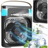 WIELOFUNKCYJNY WENTYLATOR NAWILŻAJĄCY VIACÚČELOVÝ VENTILÁTOR ZVLHČUJÚCI VZDUCH NA ĽADOVÉ KOCKY