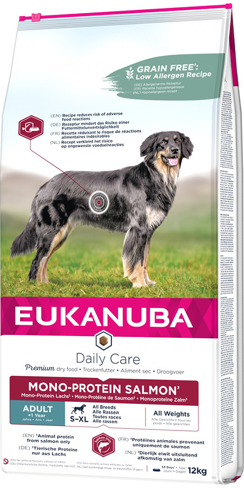 Eukanuba Adult Mono-Protein Salmon Sparpaket: 2 x 12 kg