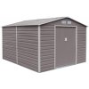 Plechový záhradný domček G21 - GAH 884, 277 x 319cm sivá